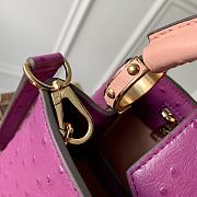 Louis Vuitton Capucines Monogram Flower Pattern Bag in Pink 27×18×9 cm - 6