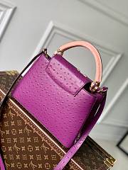 Louis Vuitton Capucines Monogram Flower Pattern Bag in Pink 27×18×9 cm - 3