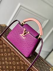 Louis Vuitton Capucines Monogram Flower Pattern Bag in Pink 21x14x8 cm - 1