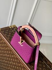 Louis Vuitton Capucines Monogram Flower Pattern Bag in Pink 21x14x8 cm - 3