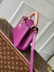 Louis Vuitton Capucines Monogram Flower Pattern Bag in Pink 21x14x8 cm - 5