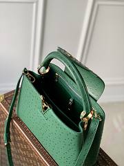 Louis Vuitton Capucines Monogram Flower Pattern Bag in Green 31.5×20×11 cm - 3
