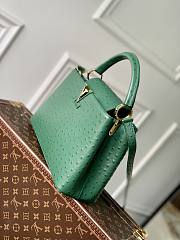 Louis Vuitton Capucines Monogram Flower Pattern Bag in Green 31.5×20×11 cm - 5