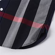 Burberry Check Stretch Cotton Poplin Shirt in Blue - 5