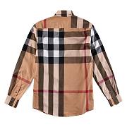 Burberry Check Stretch Cotton Poplin Shirt in Brown - 2