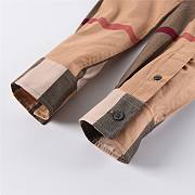 Burberry Check Stretch Cotton Poplin Shirt in Brown - 3