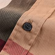 Burberry Check Stretch Cotton Poplin Shirt in Brown - 6