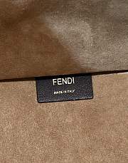 Fendi Embossed Leather Tote Bag in Pink 37x13.5x32cm - 6