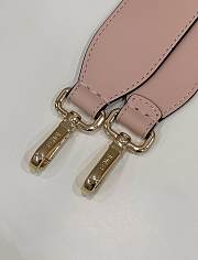 Fendi Embossed Leather Tote Bag in Pink 37x13.5x32cm - 3