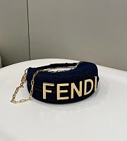 Fendi Blue Graphy Bag 29x24.5x10cm - 3