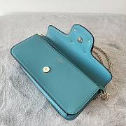 Valentino Garavani Mini Locò Crystal-Embellished Shoulder Bag in Blue - 6
