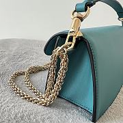 Valentino Garavani Mini Locò Crystal-Embellished Shoulder Bag in Blue - 2