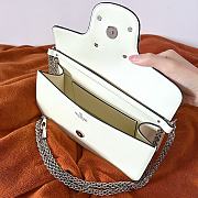 Valentino Garavani Mini Locò Crystal-Embellished Shoulder Bag in White - 6