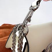 Valentino Garavani Mini Locò Crystal-Embellished Shoulder Bag in White - 2