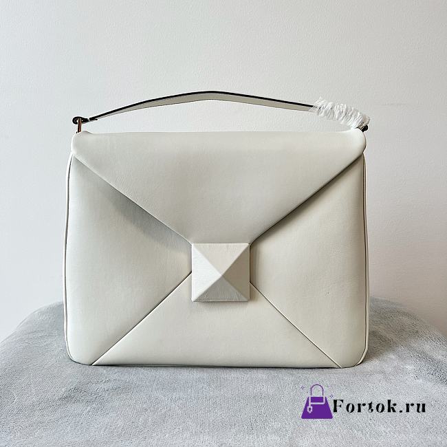Valentino Garavani One Stud Maxi Hobo Bag in White 40x30x12cm - 1
