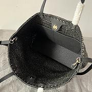 Valentino Garavani Rockstud Shopping Bag in Black 48×27.5×12.5cm  - 5