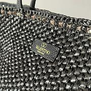 Valentino Garavani Rockstud Shopping Bag in Black 48×27.5×12.5cm  - 4