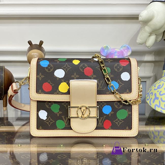 Louis Vuitton X YK Dauphine MM M46432 Handbag 25x17x10.5cm - 1