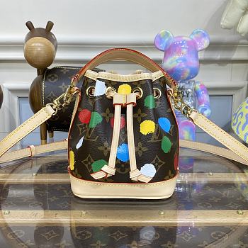 Louis Vuitton x Yayoi Kusama Nano Noé Bucket Bag 13x16x10cm