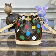 Louis Vuitton x Yayoi Kusama Nano Noé Bucket Bag 13x16x10cm - 5