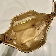 Prada Crystal-Embellished Satin Bag in Gold Color 16x21x10cm - 6