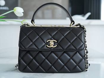 Chanel 22 Trendy CC Embossed Leather Bag 25cm