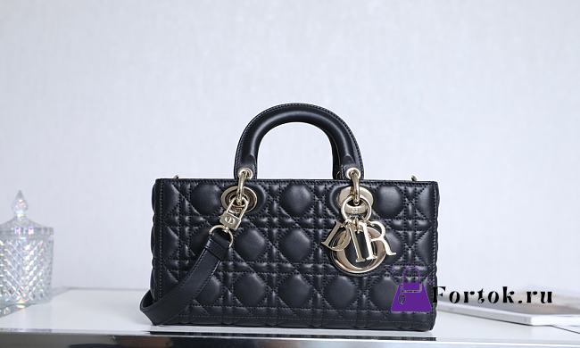 Dior Lady D-Joy Bag in Black 26x13.5x5cm - 1