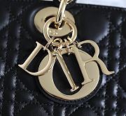 Dior Lady D-Joy Bag in Black 26x13.5x5cm - 2
