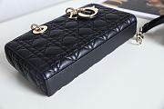 Dior Lady D-Joy Bag in Black 26x13.5x5cm - 3