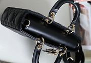 Dior Lady D-Joy Bag in Black 26x13.5x5cm - 4
