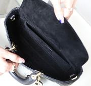 Dior Lady D-Joy Bag in Black 26x13.5x5cm - 6