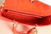 Dior Lady D-Joy Bag in Red 26x13.5x5cm - 5