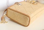 Dior Lady D-Joy Natural Cannage Raffia Bag 26x13.5x5cm - 6