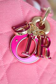 Dior Lady D-Joy Bag in Pink 26x13.5x5cm - 2