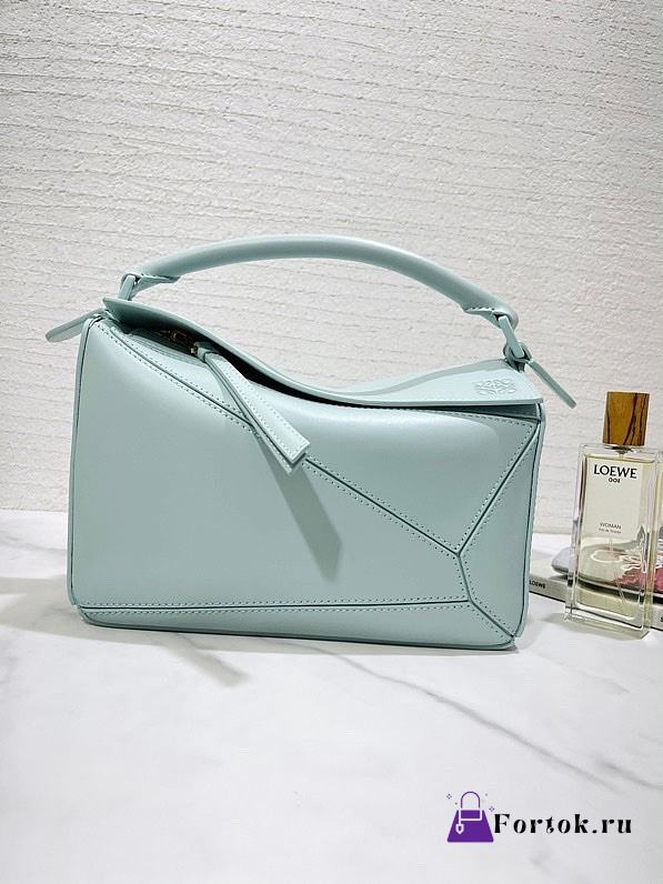 Loewe Puzzle Bag in Light Blue 24x16x10cm - 1