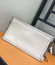 Loewe Leather Shopping Tote Bag in White 30x27x13cm  - 3