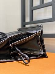 Loewe Leather Shopping Tote Bag in Black 30x27x13cm  - 2
