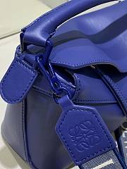 Loewe Puzzle Edge Blue Bag in Satin Calfskin 24x10.5x16.5cm - 5