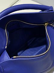 Loewe Puzzle Edge Blue Bag in Satin Calfskin 24x10.5x16.5cm - 2