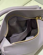 Loewe Puzzle Edge Purple Bag in Satin Calfskin 24x10.5x16.5cm - 4