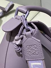 Loewe Puzzle Edge Purple Bag in Satin Calfskin 24x10.5x16.5cm - 2