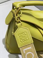 Loewe Puzzle Edge Yellow Bag in Satin Calfskin 24x10.5x16.5cm - 5