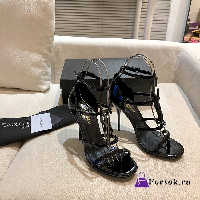 Saint Laurent Women's Cassandra Sandals In Black - 1