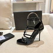Saint Laurent Women's Cassandra Sandals In Black - 5
