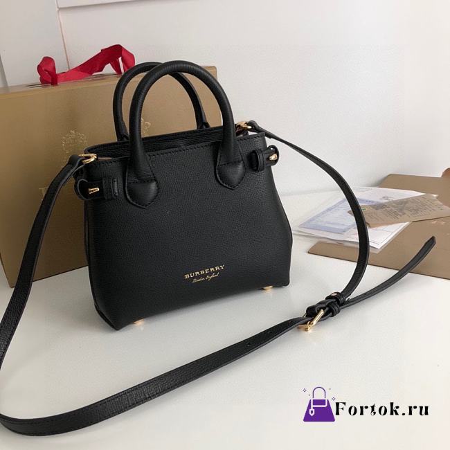 Burberry The Banner Shoulder Bag in Black 34x16x25cm - 1