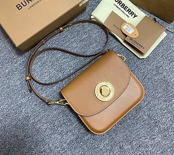 Burberry Brown Elizabeth Shoulder Bag 19x6x16cm