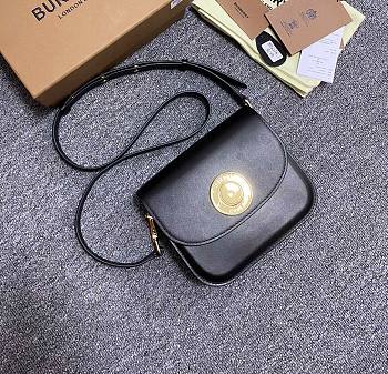 Burberry Black Elizabeth Shoulder Bag 19x6x16cm