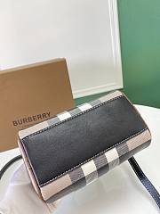 Burberry Check and Leather Mini Bowling Bag 18.5x11x12cm - 3