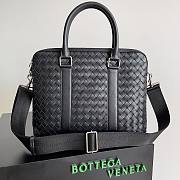 Bottega Veneta Leather Intrecciato Bag in Black 39x30.5x11cm - 1