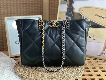 Chanel 22B Hobo Tote Bag in Black A3660 41x24x10.5cm